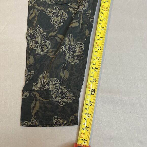 Athleta Size 6 Trekkie North Printed Jogger Pant Green Floral Active Athleisure - Picture 7 of 10